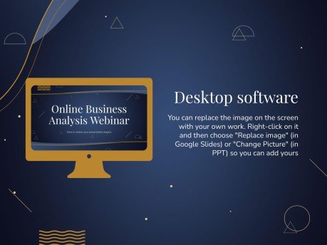 온라인 비즈니스 분석 웨비나 프레젠테이션 템플릿
