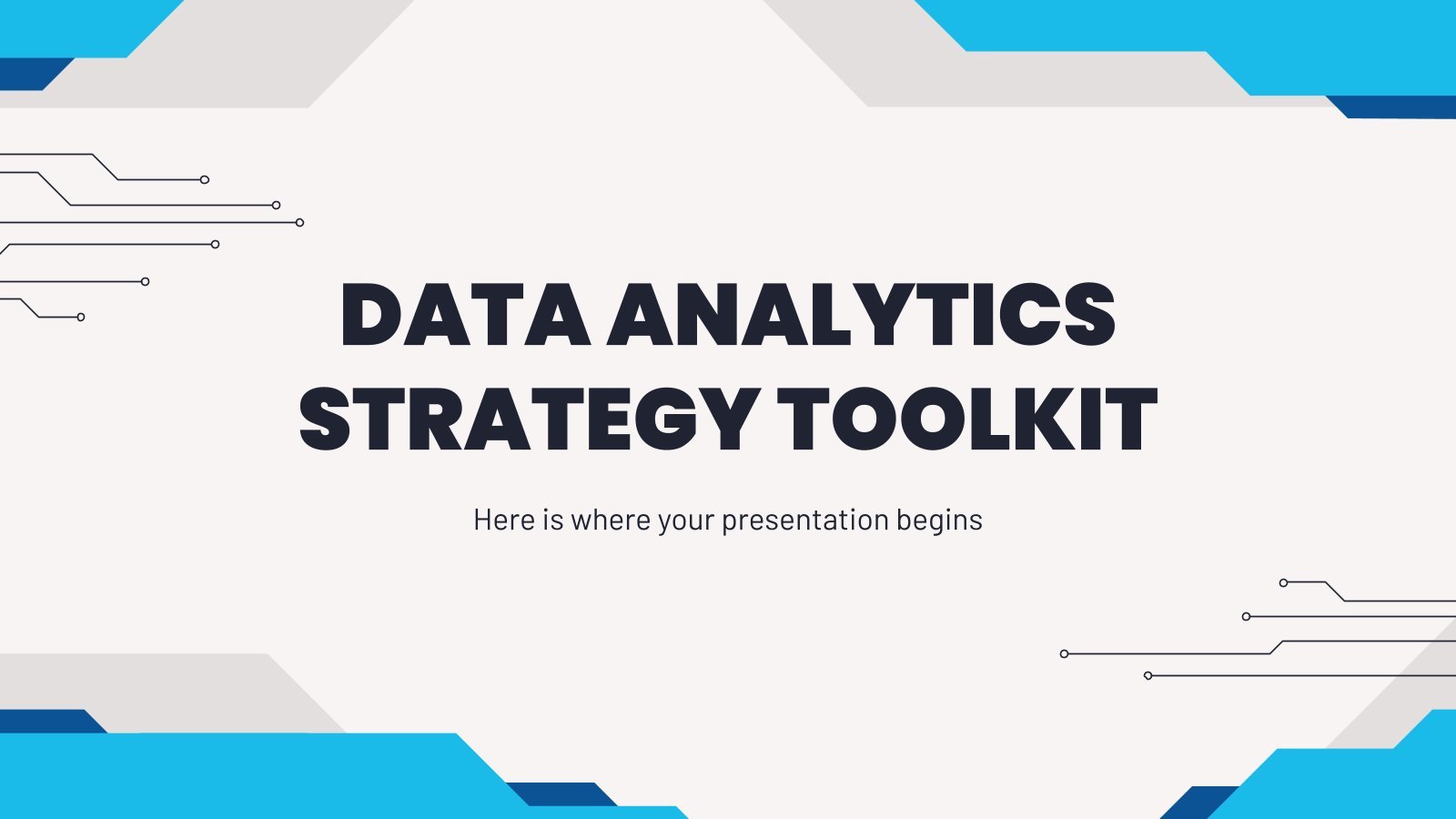 Boîte à outils pour la stratégie d'analyse des données Modèles de présentation