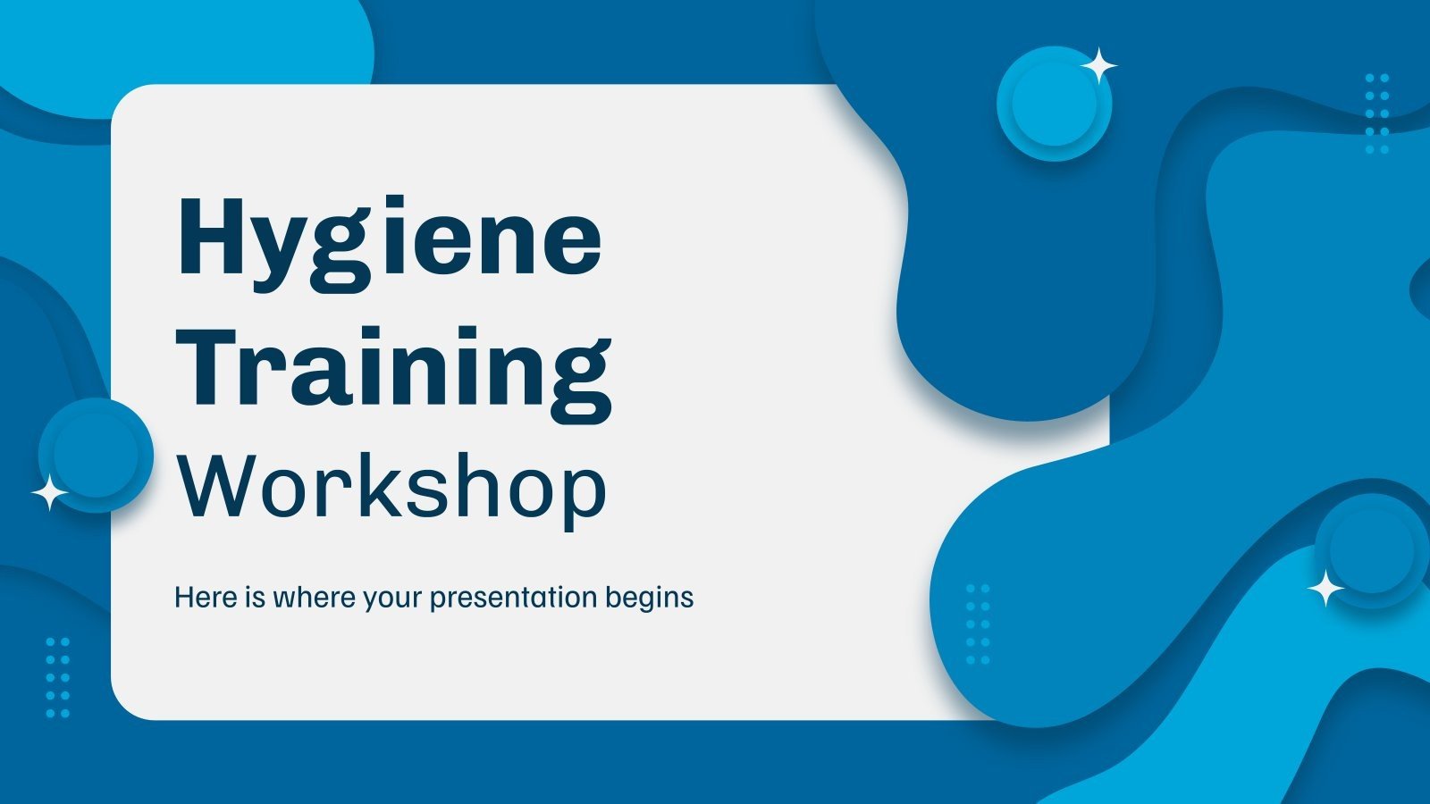 Atelier de formation à l'hygiène Modèles de présentation