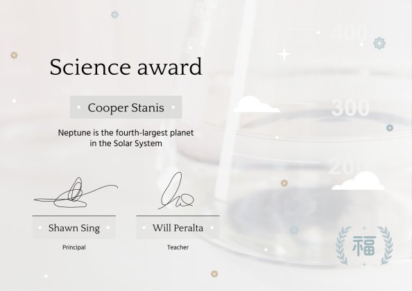 Modelo de apresentação Prêmios Coroa de Laurel para o ensino médio