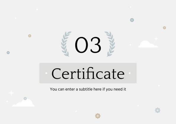 Modelo de apresentação Prêmios Coroa de Laurel para o ensino médio