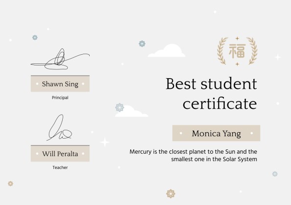 Modelo de apresentação Prêmios Coroa de Laurel para o ensino médio