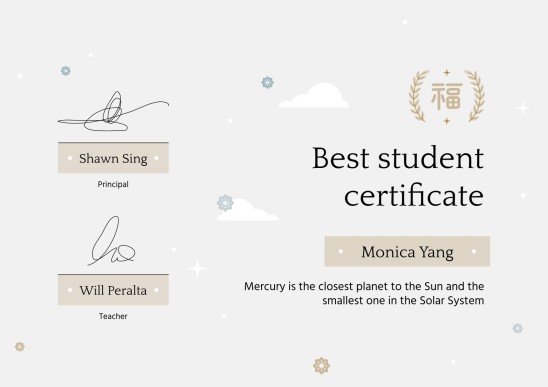 Modelo de apresentação Prêmios Coroa de Laurel para o ensino médio