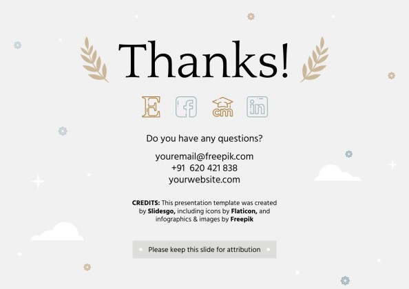 Modelo de apresentação Prêmios Coroa de Laurel para o ensino médio