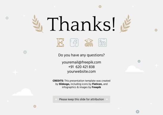 Modelo de apresentação Prêmios Coroa de Laurel para o ensino médio