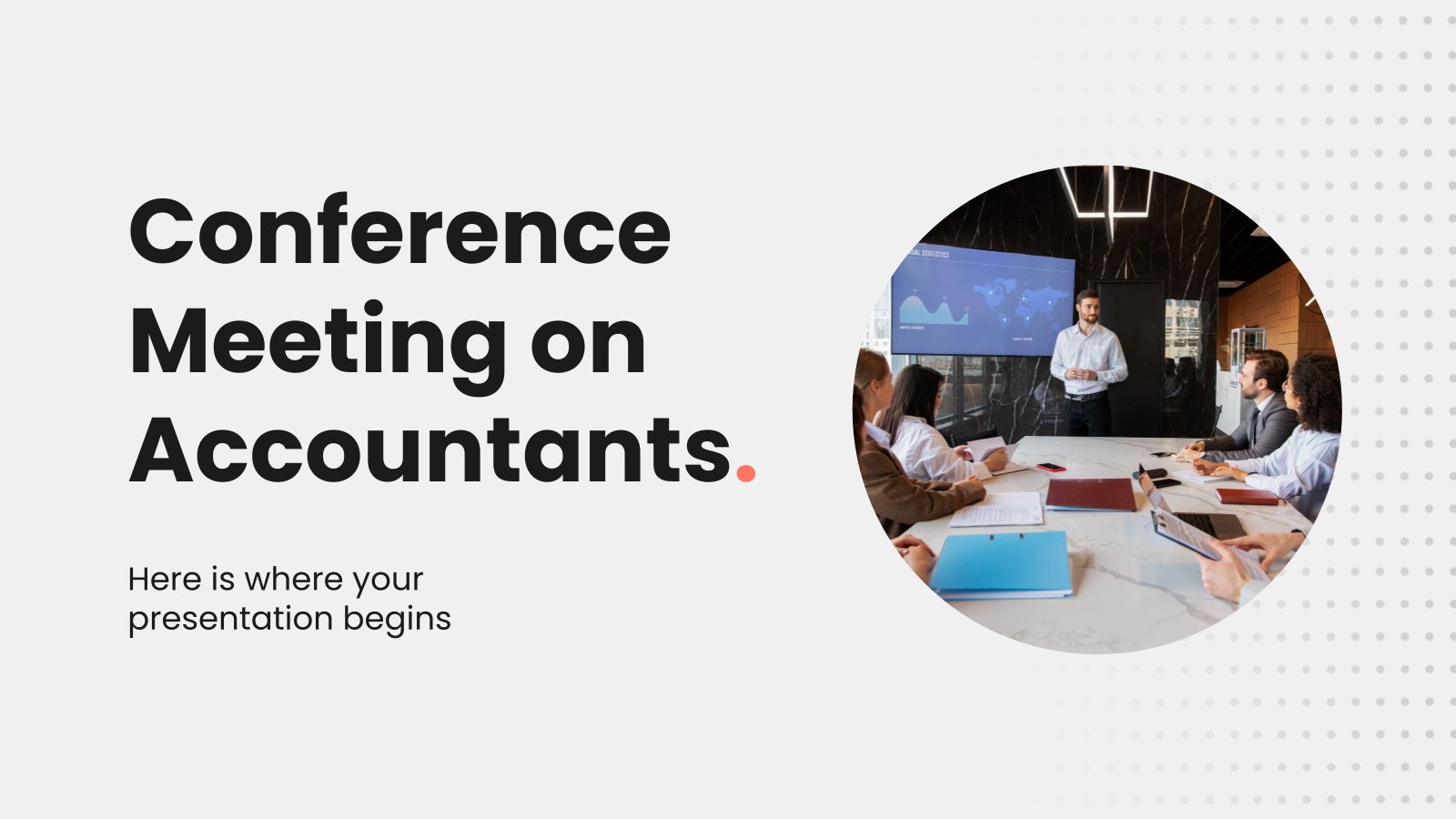 Conference Meeting on Accountants presentation template 