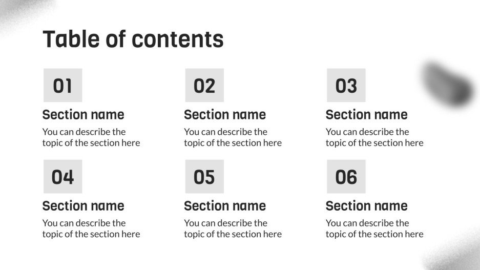 Table of Contents | Google Slides & PowerPoint