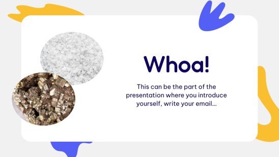 Science Activities for Middle School: Types of Minerals presentation template 