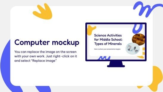 Science Activities for Middle School: Types of Minerals presentation template 