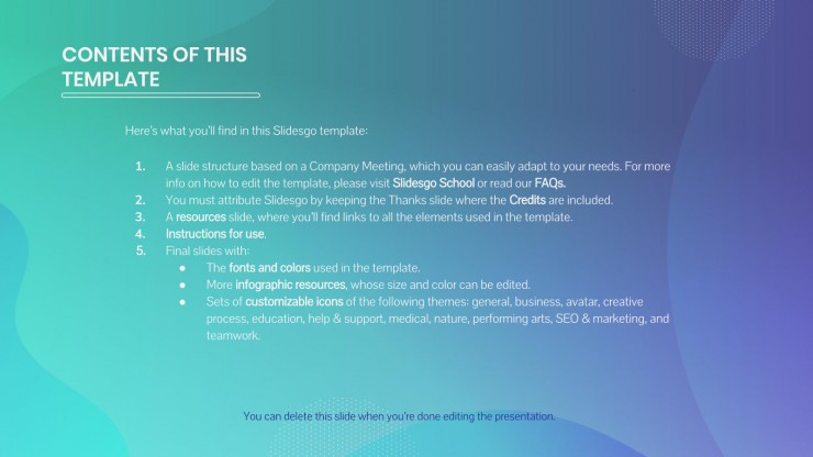 Abstract Business Meeting presentation template