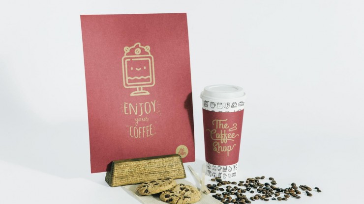 Marque Coffee Shop : Modèles de présentation