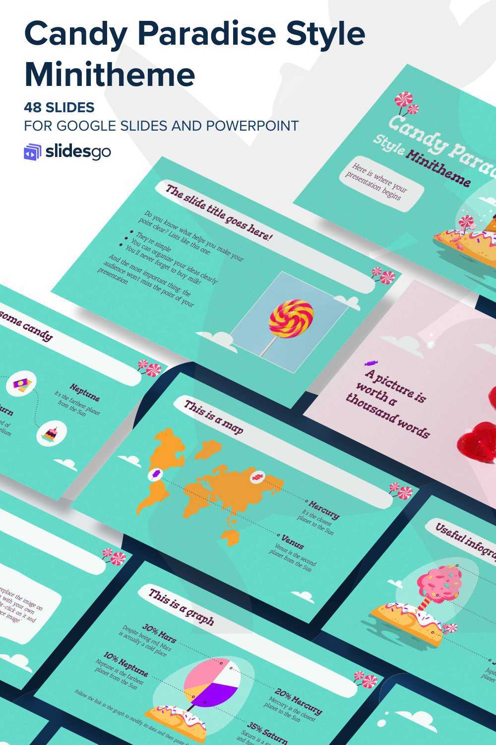 Candy Paradise Style Minitheme Google Slides & PowerPoint