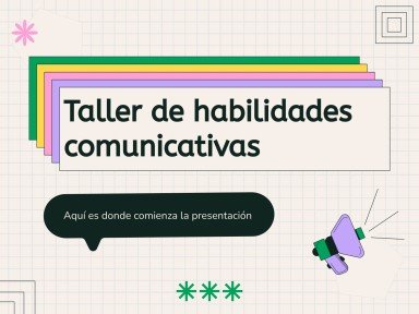 Communication Skills Training Workshop presentation template 