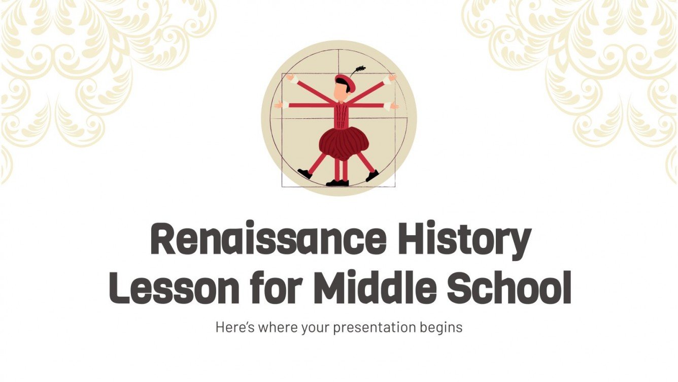 Renaissance History Lesson Google Slides & PPT template