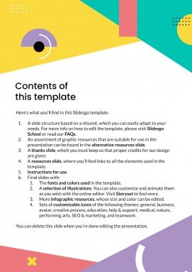 Printable & Buildable CV Cube: Graphic Designer presentation template