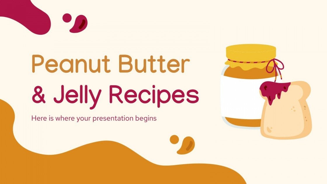 Peanut Butter and Jelly Recipes Google Slides & PPT theme