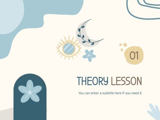 Plantilla de presentación Estilo boho y colores pastel para talleres