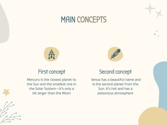 Plantilla de presentación Estilo boho y colores pastel para talleres