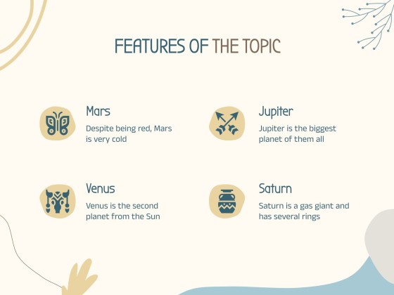 Plantilla de presentación Estilo boho y colores pastel para talleres