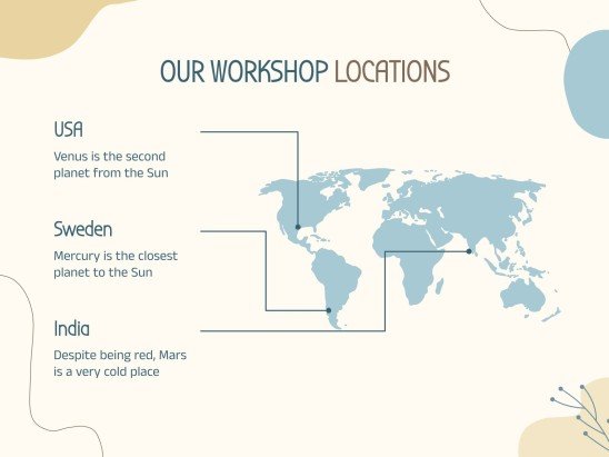 Plantilla de presentación Estilo boho y colores pastel para talleres