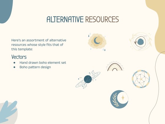 Plantilla de presentación Estilo boho y colores pastel para talleres