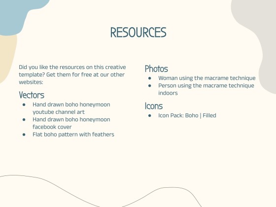 Plantilla de presentación Estilo boho y colores pastel para talleres