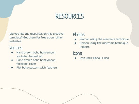 Plantilla de presentación Estilo boho y colores pastel para talleres