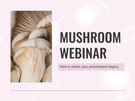 버섯 웨비나 프레젠테이션 템플릿