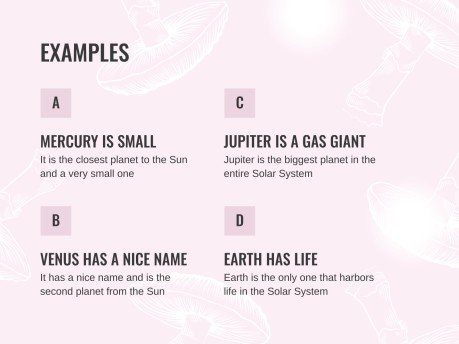 버섯 웨비나 프레젠테이션 템플릿