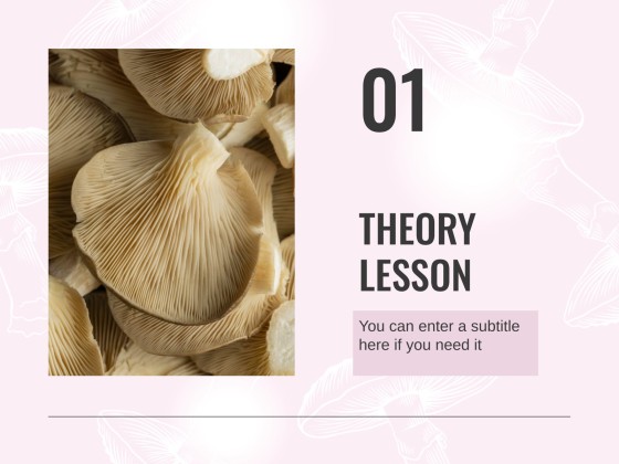 버섯 웨비나 프레젠테이션 템플릿