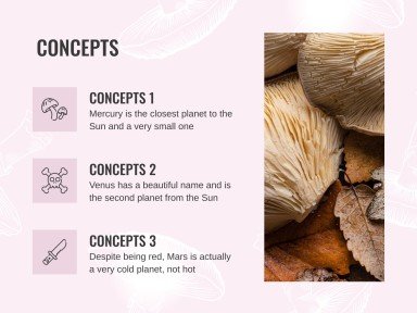 버섯 웨비나 프레젠테이션 템플릿