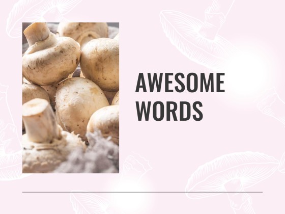 버섯 웨비나 프레젠테이션 템플릿