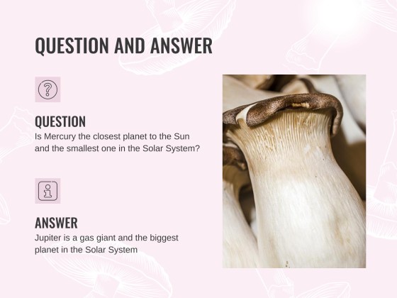 버섯 웨비나 프레젠테이션 템플릿