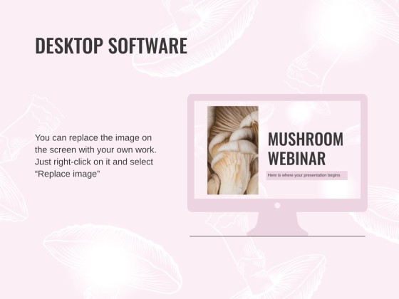 버섯 웨비나 프레젠테이션 템플릿