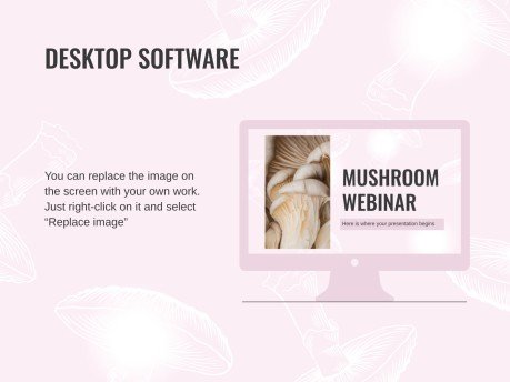 버섯 웨비나 프레젠테이션 템플릿