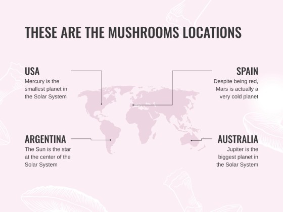 버섯 웨비나 프레젠테이션 템플릿