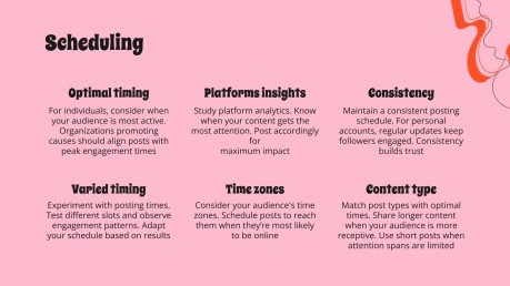 Stratégie de médias sociaux de police de caractères des années 70 Modèles de présentation