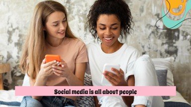 Stratégie de médias sociaux de police de caractères des années 70 Modèles de présentation