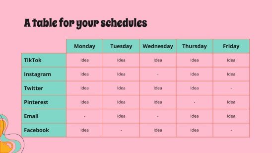 Stratégie de médias sociaux de police de caractères des années 70 Modèles de présentation