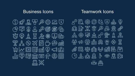 Stratégie de médias sociaux de police de caractères des années 70 Modèles de présentation