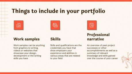 Sunset Coral Portfolio presentation template 