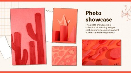 Sunset Coral Portfolio presentation template 