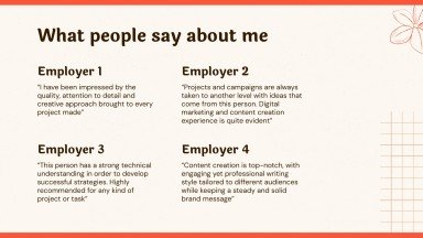 Sunset Coral Portfolio presentation template 