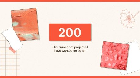 Sunset Coral Portfolio presentation template 