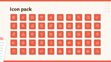Sunset Coral Portfolio presentation template 
