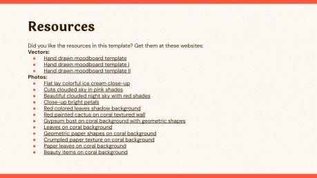 Sunset Coral Portfolio presentation template 