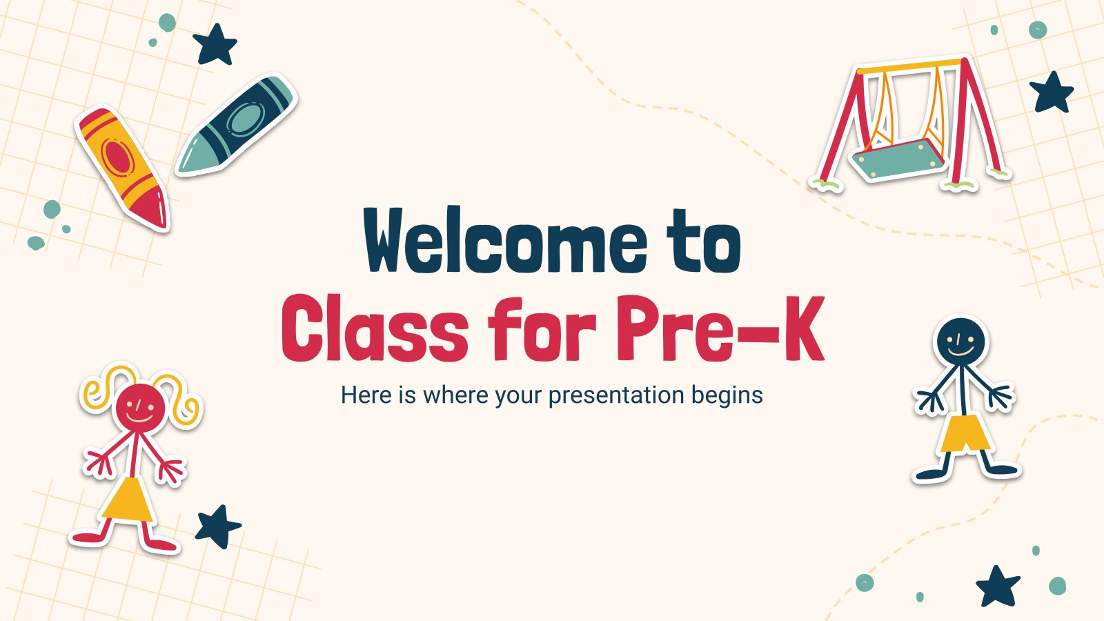 Welcome to Class for Pre-K presentation template 