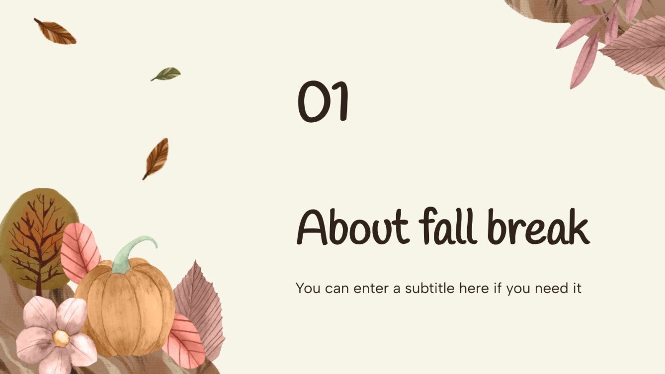 Fall Break College Google Slides & PowerPoint