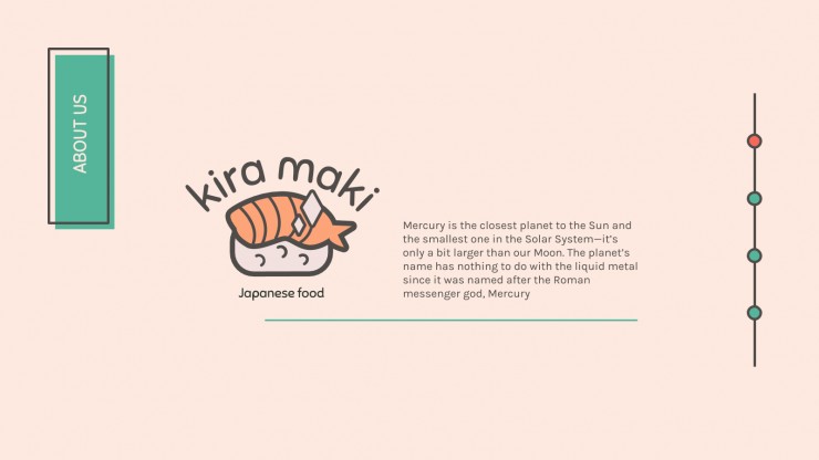 Kawaii Sushi Company presentation template