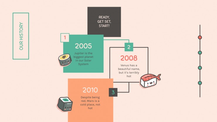 Kawaii Sushi Company presentation template